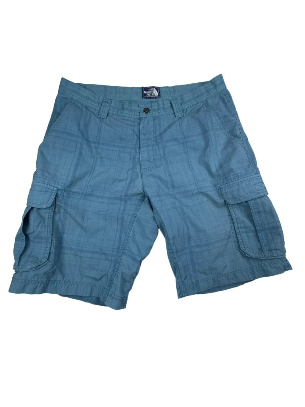 The North Face Men's 100% Nylon Cargo Rip Stop Shorts blue • Size 36